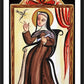 Wall Frame Black, Matted - St. Teresa of Avila by Br. Arturo Olivas, OFS - Trinity Stores