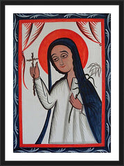 Wall Frame Black - St. Kateri Tekakwitha by A. Olivas