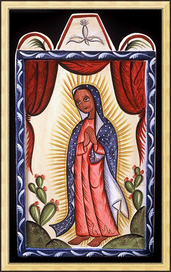 Wall Frame Gold - Our Lady of Guadalupe of Tepeyac by A. Olivas