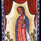 Wall Frame Espresso, Matted - Our Lady of Guadalupe by A. Olivas