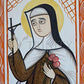 Wall Frame Black, Matted - St. Thérèse  of Lisieux by Br. Arturo Olivas, OFS - Trinity Stores