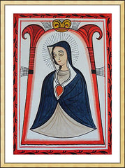 Wall Frame Gold - Our Lady of the Cave by A. Olivas
