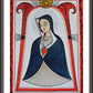 Wall Frame Espresso, Matted - Our Lady of the Cave by Br. Arturo Olivas, OFS - Trinity Stores