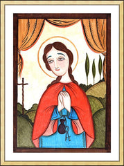 Wall Frame Gold - St. Zita by A. Olivas
