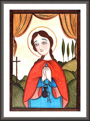 Wall Frame Espresso - St. Zita by A. Olivas