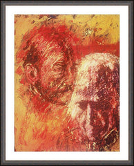 Wall Frame Espresso - Heart of Ignatius on Mind of Arrupe by B. Gilroy