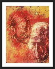 Wall Frame Black - Heart of Ignatius on Mind of Arrupe by B. Gilroy