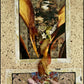 Wall Frame Espresso, Matted - Birds of Paradise by B. Gilroy