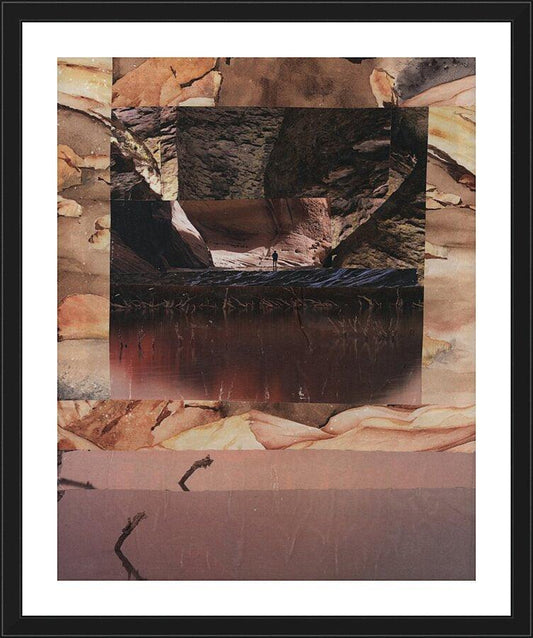 Wall Frame Black, Matted - Desert Light by B. Gilroy