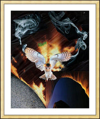 Wall Frame Gold - Dark Parted by His Appearance by B. Gilroy