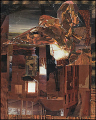 Metal Print - Eagle Hovers Over Ruins by B. Gilroy