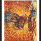 Wall Frame Black, Matted - Eagle and Blind Elder by Fr. Bob Gilroy, SJ - Trinity Stores
