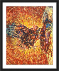 Wall Frame Black - Eagle and Blind Elder by B. Gilroy