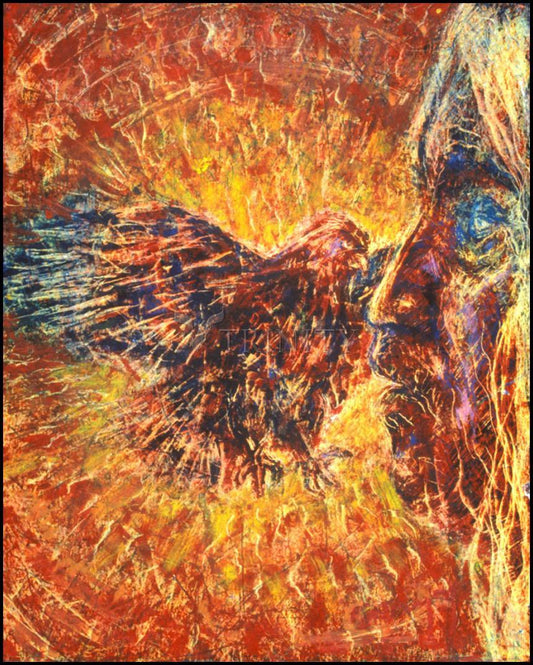 Acrylic Print - Eagle and Blind Elder by B. Gilroy