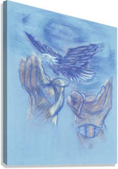 Canvas Print - Eagle Flying in Freedom by B. Gilroy
