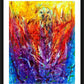 Wall Frame Black, Matted - Eagles In Fire by B. Gilroy
