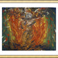 Wall Frame Gold, Matted - Eagle in Fire That Does Not Burn by B. Gilroy