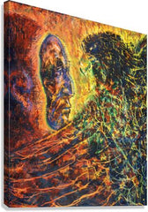 Canvas Print - Eagle Lifts A Mask Away by B. Gilroy