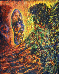 Acrylic Print - Eagle Lifts A Mask Away by B. Gilroy