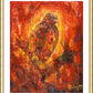 Wall Frame Gold, Matted - Eagle Eye by B. Gilroy