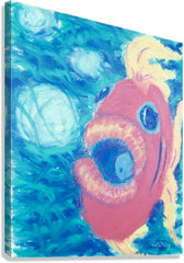 Canvas Print - Fish Blowing Bubbles by B. Gilroy