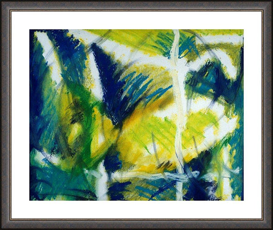 Wall Frame Espresso, Matted - Fish In Net by B. Gilroy