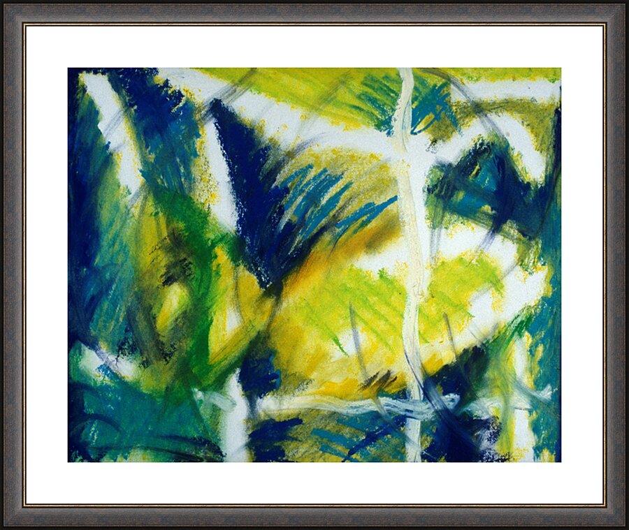 Wall Frame Espresso, Matted - Fish In Net by Fr. Bob Gilroy, SJ - Trinity Stores