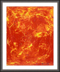 Wall Frame Espresso - Flames of Love by B. Gilroy