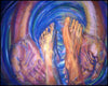 Metal Print - Foot Washing by Fr. Bob Gilroy, SJ - Trinity Stores