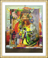Wall Frame Gold - Healing the Lame by B. Gilroy