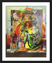 Wall Frame Black - Healing the Lame by B. Gilroy