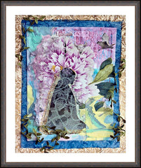 Wall Frame Espresso - Meditating Monk by B. Gilroy