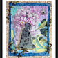 Wall Frame Black, Matted - Meditating Monk by B. Gilroy
