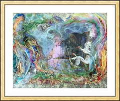 Wall Frame Gold - Morning Mist Lifting by B. Gilroy