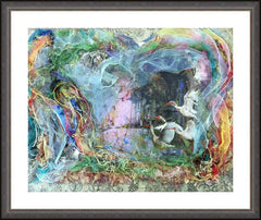 Wall Frame Espresso - Morning Mist Lifting by B. Gilroy