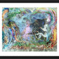 Wall Frame Black, Matted - Morning Mist Lifting by B. Gilroy
