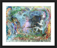 Wall Frame Black - Morning Mist Lifting by B. Gilroy