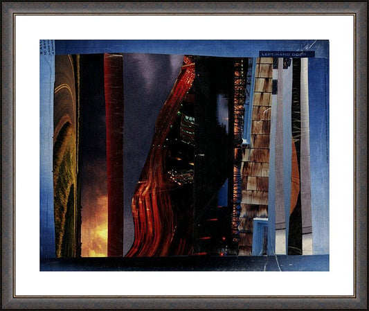 Wall Frame Espresso, Matted - Night is Falling by B. Gilroy