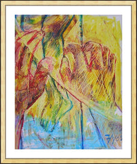 Wall Frame Gold - Reaching Through the Veil by B. Gilroy