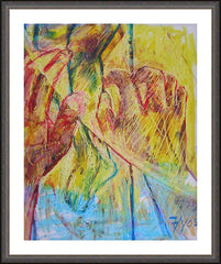Wall Frame Espresso - Reaching Through the Veil by B. Gilroy