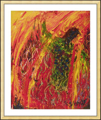 Wall Frame Gold - Sacred Lakota Dance by B. Gilroy
