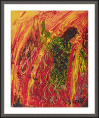 Wall Frame Espresso - Sacred Lakota Dance by B. Gilroy