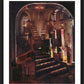 Wall Frame Black, Matted - Split Staircase by B. Gilroy