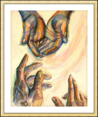 Wall Frame Gold - Take and Receive by B. Gilroy