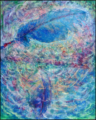 Metal Print - Two Feathers and a Pipe by B. Gilroy