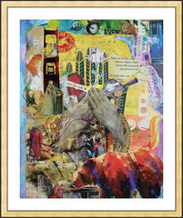 Wall Frame Gold - Take Me to the Edge by B. Gilroy