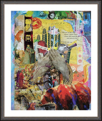 Wall Frame Espresso - Take Me to the Edge by B. Gilroy