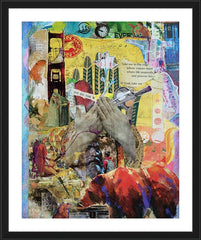 Wall Frame Black - Take Me to the Edge by B. Gilroy
