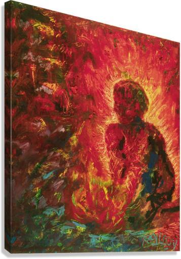 Canvas Print - Tending The Fire by B. Gilroy