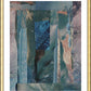 Wall Frame Gold, Matted - Temple Pool by B. Gilroy